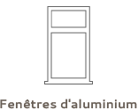 fenêtres d'aluminium